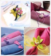 Lot de 4 serviettes en papier mille fleurs decoupage collage decopatch. Des Idees Pour Le Rond De Serviette Tous Les Materiaux Possibles