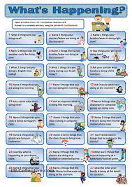 Present Continuous Cards Aulas De Ingles Para Criancas Aulas De Ingles Ensino De Ingles