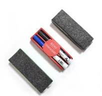 School Chalkboard Duster Magnetic Eva Felt Dry-erase Whiteboard Marker  Eraser With Pen Holder