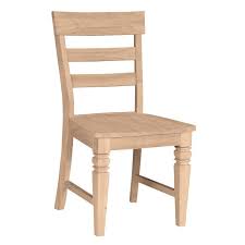 Java Dining Chair Ladder Back Dining Chairs Traditional Dining Chairs Unfinished Wood Chairs