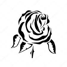 Small bird tattoos behind ear. Vector Drawing Of A Rose Tattoo Logo 200467498 Larastock