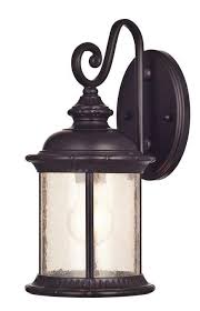 New Haven One Light Outdoor Wall Lantern Oil Rubbed Bronze Finish On Steel With Clear Seeded Glass Faretti Elettricita Esterno
