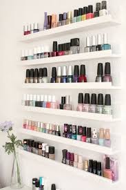 Ikea Ribba Shelves For Bail Polish I Would Need Another Room In The House In Order To Do This Beauty Room Makeup Room Makeup Organization Diy