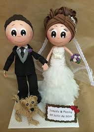 Sorpresas gorras en foami personalizadas cotillon. Novios Fofuchas Bodas Fofuchas Novios Novios Para Pastel Y Manualidades Con Goma Eva