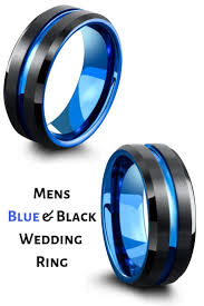 Black And Blue Wedding Ring Men S Black And Blue Wedding Ring Unique Mens Wedding Ring S Mens Wedding Rings Unique Mens Wedding Bands Tungsten Wedding Rings Unique
