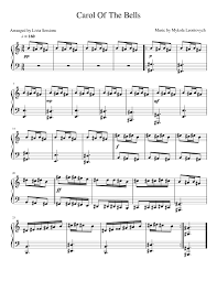 Download for free in pdf / midi format, or print directly from our site. Carol Of The Bells Sheet Music For Piano Solo Musescore Com