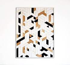 Created By Hand This Wood Wall Art Has Been Intricately Designed To Accentuate A Geometric Pattern And Is Per Wood Wall Art Large Wood Wall Art Etsy Wall Art