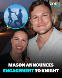 Channel 9 presenter Danika Mason and former NRL player Liam Knights have  announced their engagement while