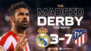 Los 'colchoneros' son líderes del campeonato con 77 unidades. Real Madrid 3 7 Atletico Madrid Madrid Derby 2019 Full Match Icc2019 Youtube