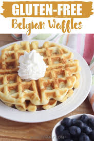 Easy Gluten Free Belgian Waffles Recipe Recipe Gluten Free Belgian Waffles Gluten Free Waffle Mix Waffles Recipe Homemade