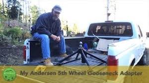 5th wheel ball / gooseneck. My Andersen 5th Wheel Gooseneck Adapter Youtube