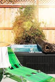 I took the weight and converted it into psf and then to plf, added it where the tub sits on the joist and came up with 2x8 syp #1 at 12 o.c. I Converted Our Giant Hot Tub Into A Cold Pool For The Summertime The Gold Hive