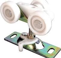 Prime-Line N 6848 1 In. Flat Nylon Wheel Bi-Fold Door Roller (2 Pack)
