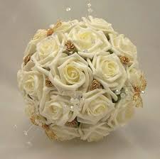 Your source for beautiful inexpensive artificial wedding bouquets online. Butterfly Bouqet Bridesmaids Bouquets Ivory Rose Gold Butterfly Bouquet Silk Silk Flowers Wedding Gold Wedding Flowers Silk Wedding Bouquets