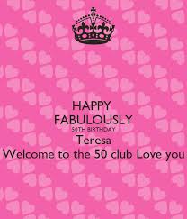 We have an official in da club tab made by ug professional guitarists.check out the tab ». Happy Fabulously 50th Birthday Teresa Welcome To The 50 Club Love You Poster Holly Keep Calm O Matic