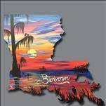 Bienvenue Louisiana - A Swamp Sunset
