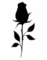 Rose Silhouette Transparent Background Of Silhouette Png Transparent Background Silhouette Stencil