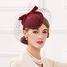 Wool Net Velvet Kentucky Derby Hat Fascinators Headwear With Bowknot Net 1pc Wedding Special Occasion Casu In 2021 Fascinator Hats Fascinator Veiled Hats