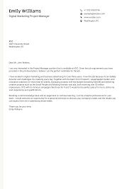 We have tips on writing cover letters as well as templates including: Digital Marketing Project Manager Cover Letter Example