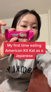 I need to try british kit kat cuz it’s born in England according to google  #kitkat #americankitkat #japaneseexchangestudent