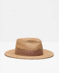 Access Denied Raffia Hat Straw Fedora Hat Zara