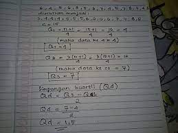 Tentukan hamparan dan simpangan kuartil dari data berikut. Simpangan Kuartil Dari Data 6 4 5 6 8 5 6 7 4 5 7 8 3 4 Dan 6 Brainly Co Id