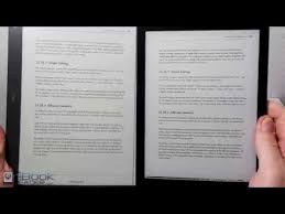 Pdf Ereader Comparison Sony Dpt Rp1 Kobo Aura One Kindle Youtube