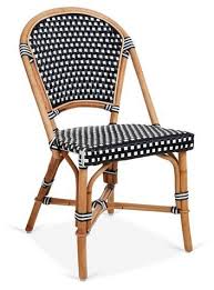 Black And White Bistro Chairs Walmart Chloe Bistro Chair Black White Bistro Chairs Patio Furnishings Outdoor Patio Furniture Sets