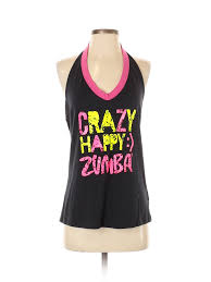 Details About Zumba Wear Women Black Tank Top M