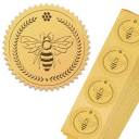 Amazon.com: CRASPIRE Gold Foil Certificate Seals 2" Gold Bee ...