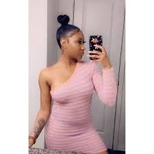Mihyiaa On Instagram Why Would I Switch Out A Dime For A Penny In 2020 Fashion One Shoulder Dress Shoulder Dress
