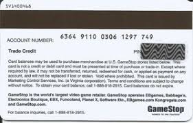 Free gamestop gift card balance checking guide. Gift Card Trade Credit Gamestop United States Of America Trade Credit Col Us Gstop 130 Sv1400468
