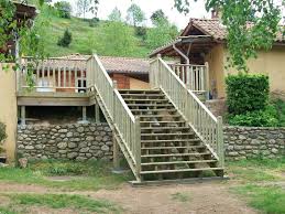 Limon 5 Marches Limon Escalier 5 Marches Terrasse Bois Amenagement Exterieur Limon Escalier
