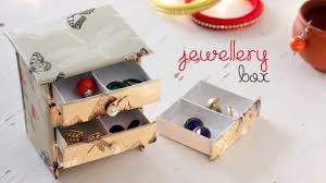 Handmade jewelry box step by step. Diy Jewellery Box Youtube