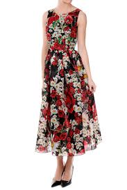 Iconic floral & pattern wallpaper. Dolce Gabbana Floral Pattern Embroidered Dress Damen Glamood Outlet