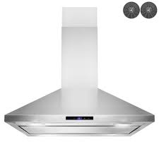 Kitchenaid ventilation hood is ideal over an island cooktop or range. Akdy 36 In Convertible Island Mount Kitchen Range Hood In Stainless Steel With Led Lights Touch Control And Carbon Filters Rh0465 The Home Depot