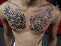 Browse our heart angel wing tattoo images, graphics, and designs from +79.322 free vectors graphics. Brown Ink Heart Angel Wings Tattoo On Back Photo 1 Cool Chest Tattoos Chest Tattoo Men Wing Tattoo Men