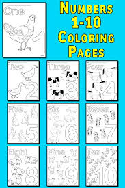Click on any baby animal to start coloring. Printable Animal Number Coloring Pages Numbers 1 10 Supplyme