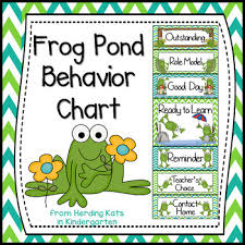 frog theme classroom behavior clip chart products in 2019