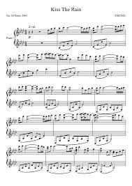 Kiss The Rain Yiruma Spartiti Musicali Kiss Musical