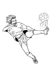 Show your kids a fun way to learn the abcs with alphabet printables they can color. Soccer Player Coloring Pages Free Printable Soccer Player Coloring Pages