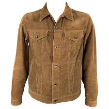 IRON HEART Size 44 Brown Corduroy Cotton Trucker Jacket at 1stDibs