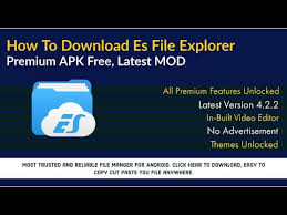 Go to the play store on your android tv and install es file explorer. Es File Explorer Pro Mod Apk Free Download All Premium Features Unlocked 2020