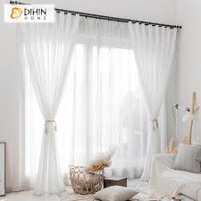 Plectrum pattern in clay and putty. Sheer Curtain Blackout Grommet Window Curtain For Living Room Dihinhome Home Textile