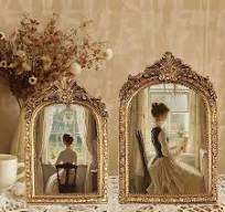 European Vintage Romantic Resin Photo Frame, Creative Tabletop Wedding Dress Photo Frame, 6-inch, 7-inch, 8-inch Ornament, Distressed Picture Frame De