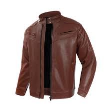 Áo khoác da pvc form BIKER phối DÂY KÉO và NÚT CỔ LADOS - LD2103 - Lados