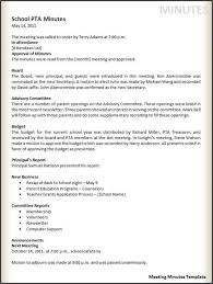 Example Of Meeting Minutes Meeting Notes Template Agenda Template Meeting Notes