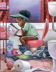 The Thinker By Frank Morrison African American Bathroom Art African American Art Frank Morrison Art American Art