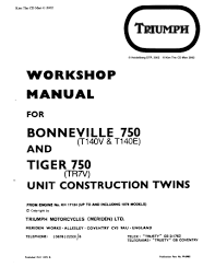 To start simply enter inch or centimeter into the correct box below. Triumph Tiger 750 Bonneville 750 User Manual Manualzz