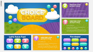 Gems Choice Board Template For Google Slides Or Powerpoint Choice Boards Google Slides Themes Cute Powerpoint Templates